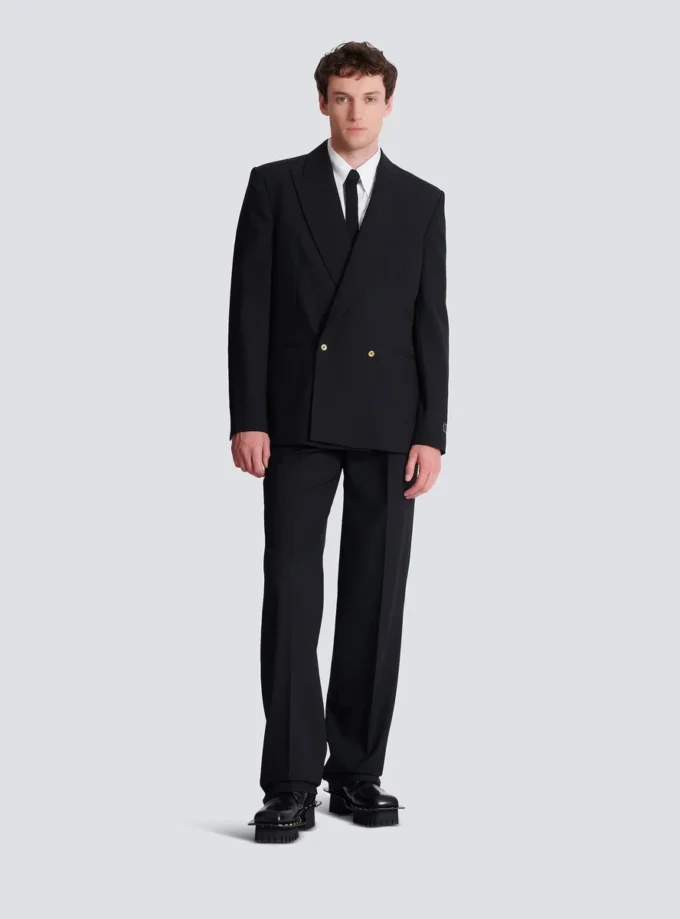 Blazer aus Wolle mit 2 Knöpfen Blazer aus Wolle mit 2 Knöpfen