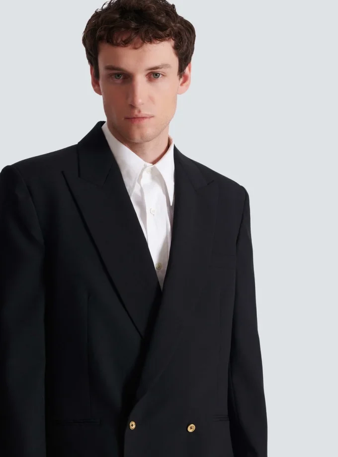 Blazer aus Wolle mit 2 Knöpfen Blazer aus Wolle mit 2 Knöpfen