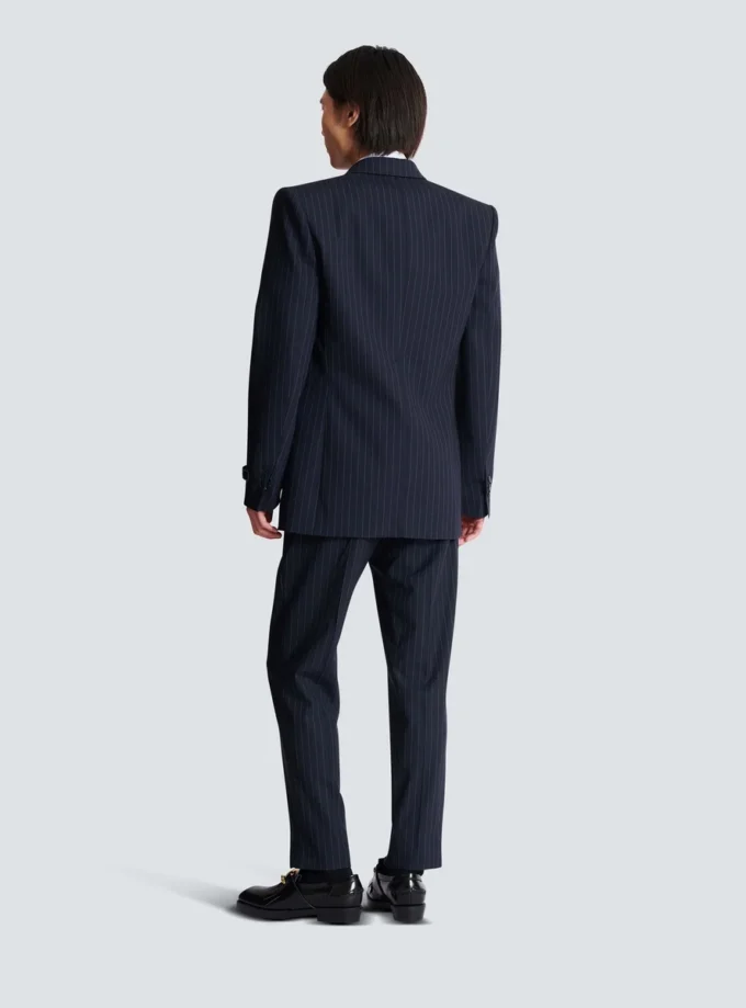 Blazer aus Wollstoff mit Nadelstreifen Blazer aus Wollstoff mit Nadelstreifen