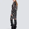 Bleistiftrock aus Samt mit Zebradruck Bleistiftrock aus Samt mit Zebradruck