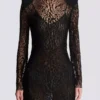 Bodycon-Kleid aus Spitze mit Leopardenmuster Bodycon-Kleid aus Spitze mit Leopardenmuster