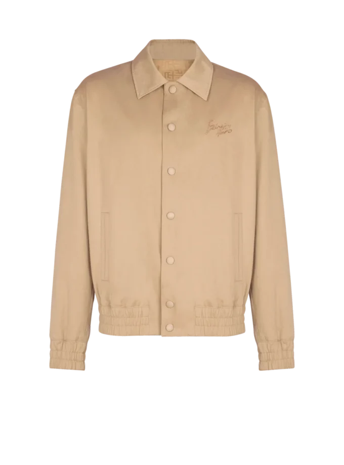 Bomberjacke aus Baumwoll-Canvas Bomberjacke aus Baumwoll-Canvas