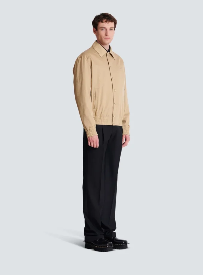 Bomberjacke aus Baumwoll-Canvas Bomberjacke aus Baumwoll-Canvas