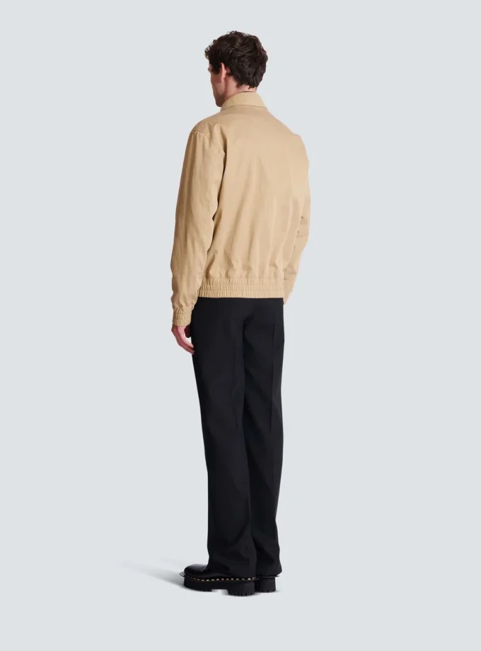 Bomberjacke aus Baumwoll-Canvas Bomberjacke aus Baumwoll-Canvas