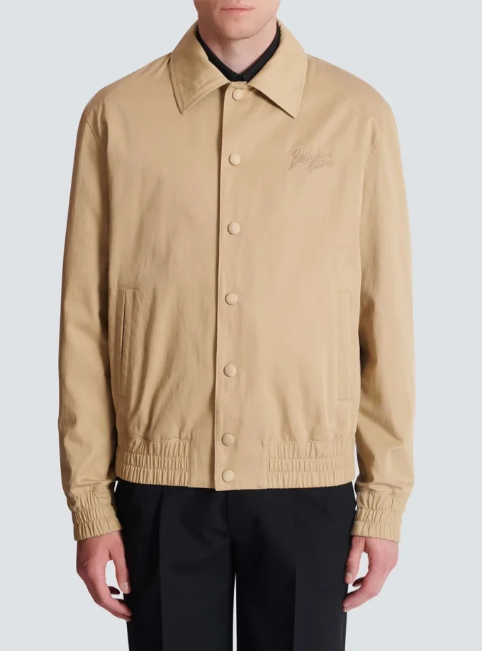 Bomberjacke aus Baumwoll-Canvas Bomberjacke aus Baumwoll-Canvas