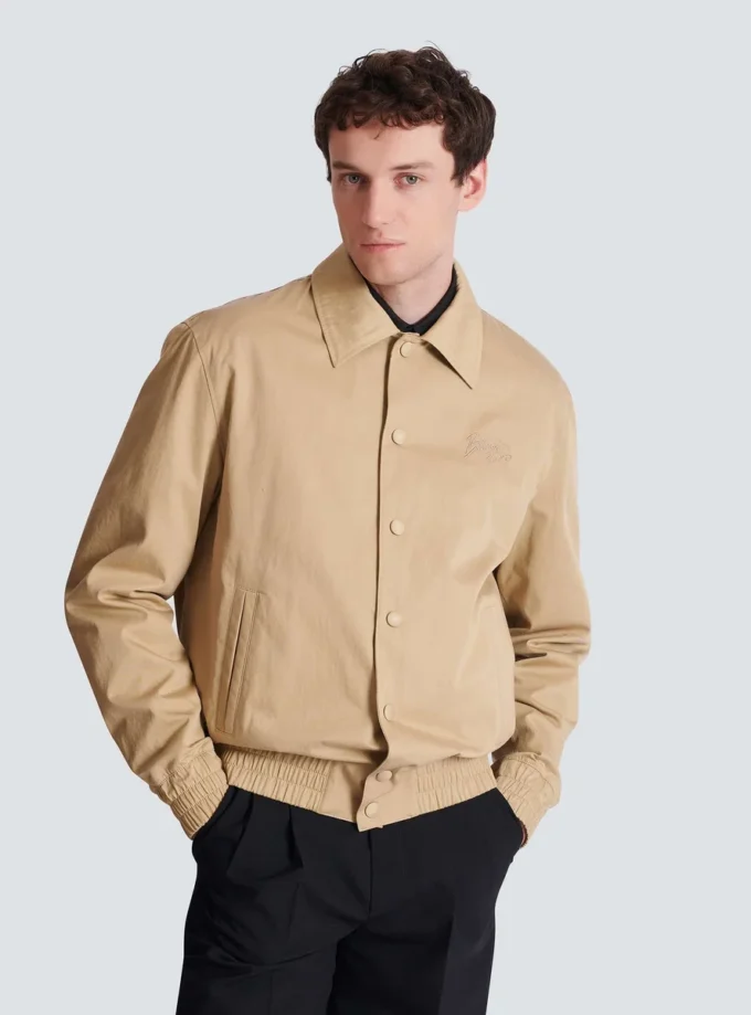 Bomberjacke aus Baumwoll-Canvas Bomberjacke aus Baumwoll-Canvas