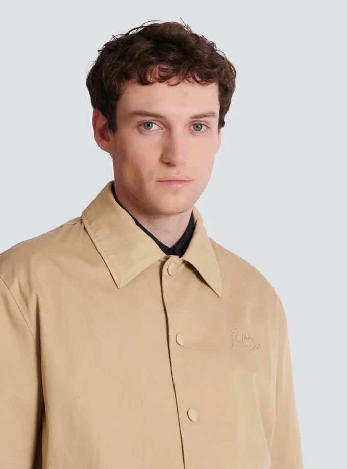 Bomberjacke aus Baumwoll-Canvas Bomberjacke aus Baumwoll-Canvas