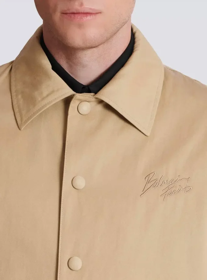 Bomberjacke aus Baumwoll-Canvas Bomberjacke aus Baumwoll-Canvas