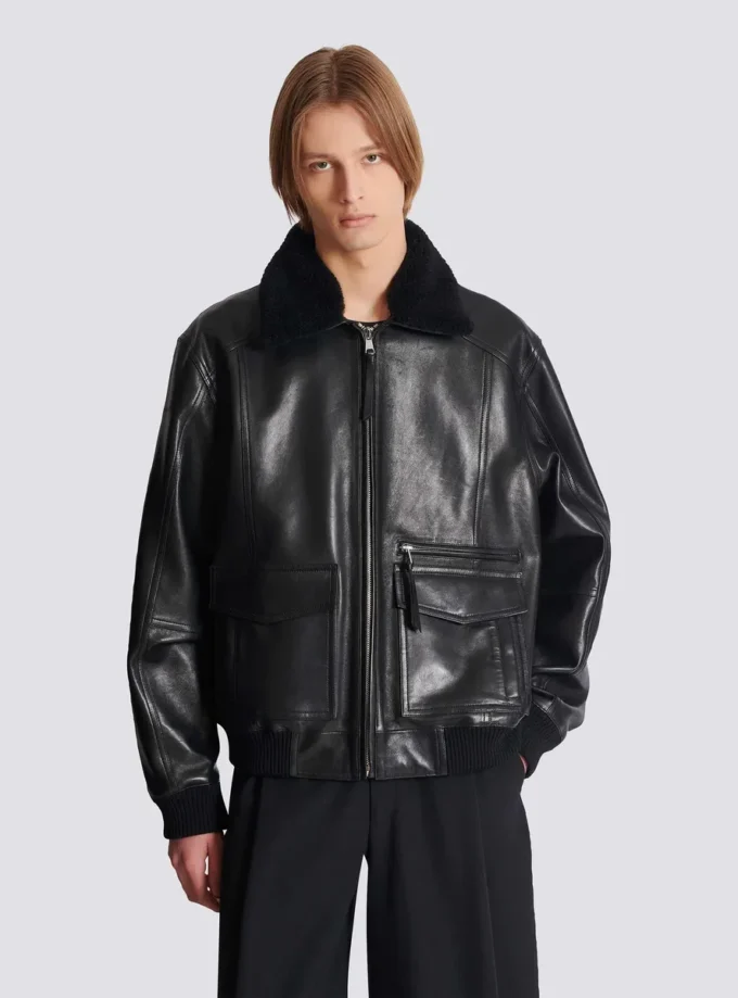 Bomberjacke aus Lammfell Bomberjacke aus Lammfell