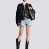 Bomberjacke aus Tweed und Leder Bomberjacke aus Tweed und Leder