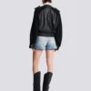 Bomberjacke aus Tweed und Leder Bomberjacke aus Tweed und Leder