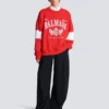 Boxy Balmain College Sweatshirt Boxy Balmain College Sweatshirt