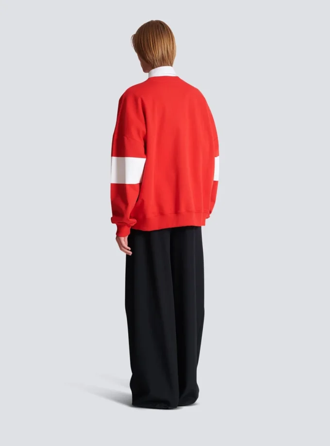 Boxy Balmain College Sweatshirt Boxy Balmain College Sweatshirt