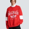 Boxy Balmain College Sweatshirt Boxy Balmain College Sweatshirt