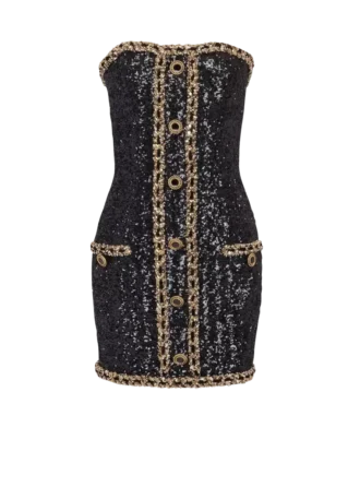 Bustierkleid mit Paillettenstickerei