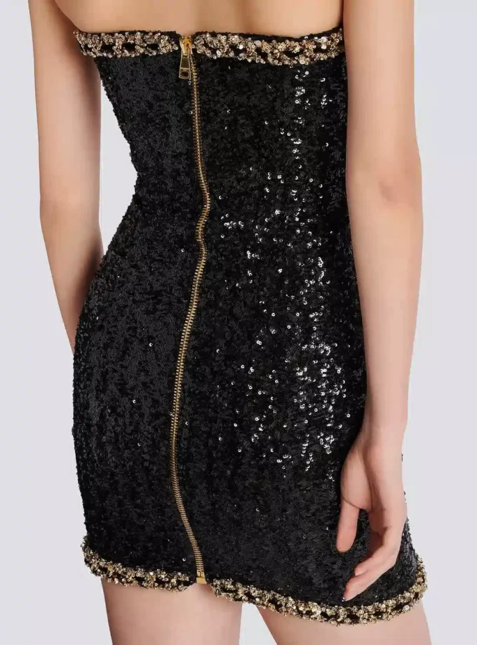 Bustierkleid mit Paillettenstickerei Bustierkleid mit Paillettenstickerei