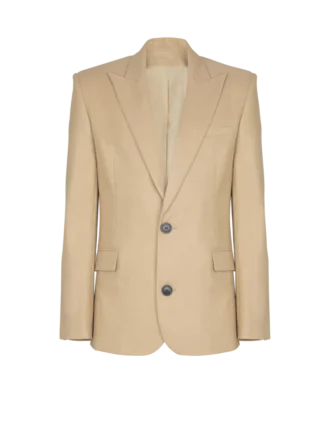 Canvas-Jacke mit 2 Knöpfen
