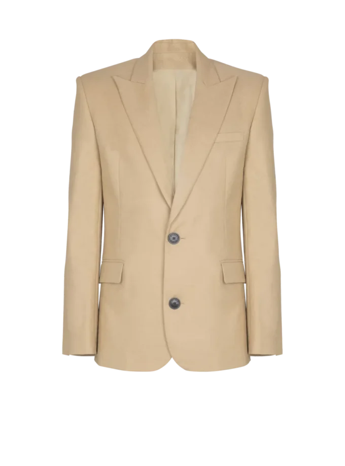 Canvas-Jacke mit 2 Knöpfen Canvas-Jacke mit 2 Knöpfen