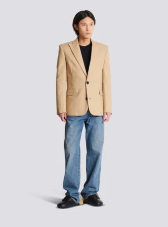 Canvas-Jacke mit 2 Knöpfen