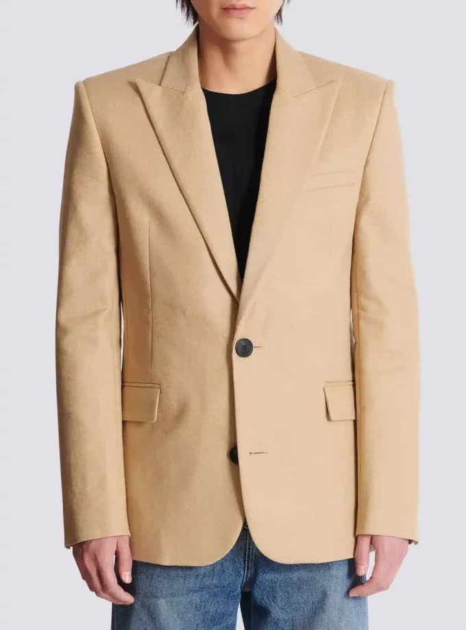 Canvas-Jacke mit 2 Knöpfen Canvas-Jacke mit 2 Knöpfen