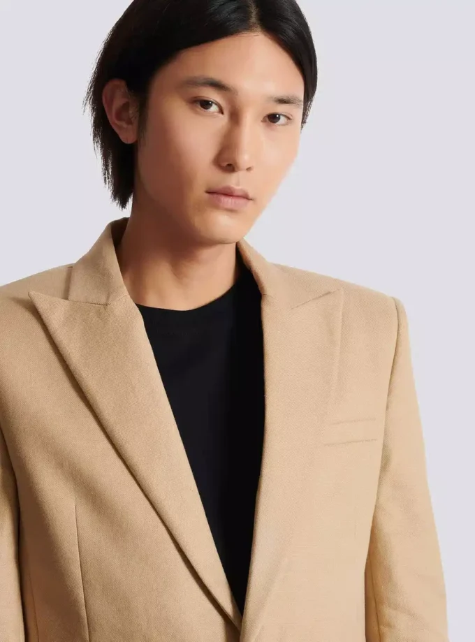 Canvas-Jacke mit 2 Knöpfen Canvas-Jacke mit 2 Knöpfen