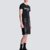 Cargo-Bermudashorts aus Leder