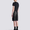 Cargo-Bermudashorts aus Leder