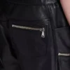 Cargo-Bermudashorts aus Leder