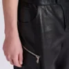 Cargo-Bermudashorts aus Leder