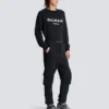 Cargo-Jogginghose mit Balmain Paris-Print