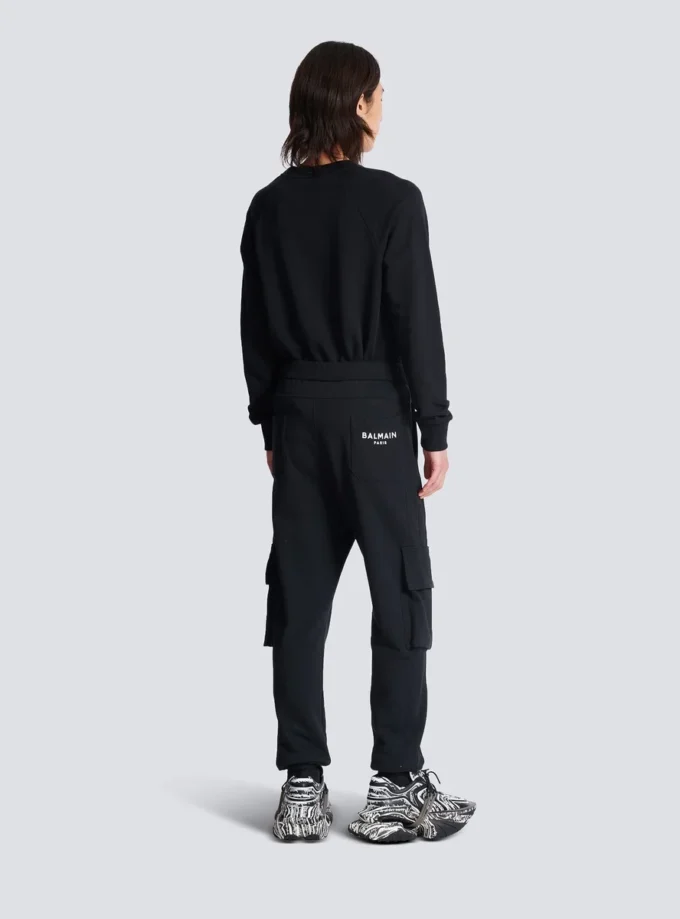 Cargo-Jogginghose mit Balmain Paris-Print