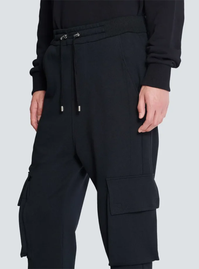 Cargo-Jogginghose mit Balmain Paris-Print