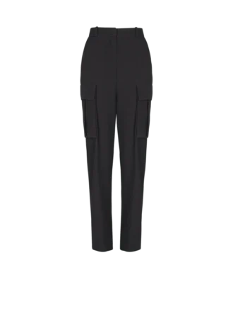 Cargohose aus Grain-de-Poudre-Wolle