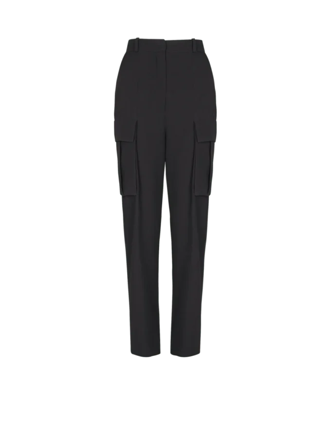 Cargohose aus Grain-de-Poudre-Wolle Cargohose aus Grain-de-Poudre-Wolle
