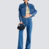 Crop-Top aus glitzerndem Tweed mit Karomuster Crop-Top aus glitzerndem Tweed mit Karomuster