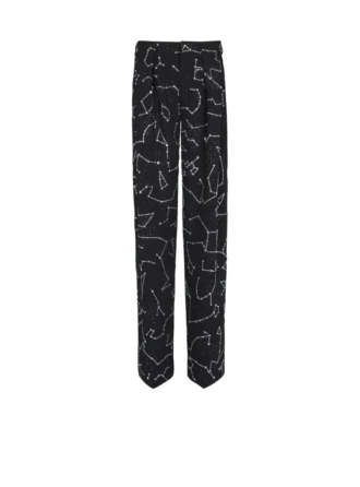 Crêpe-Hose mit Strass-Motiv „Constellation” Crêpe-Hose mit Strass-Motiv „Constellation”