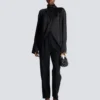 Drapierte Seidenbluse Drapierte Seidenbluse