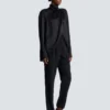 Drapierte Seidenbluse Drapierte Seidenbluse