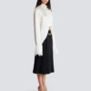 Drapierte Seidenbluse Drapierte Seidenbluse