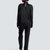 Drapierte Seidenbluse Drapierte Seidenbluse