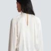 Drapierte Seidenbluse Drapierte Seidenbluse