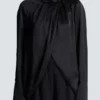 Drapierte Seidenbluse Drapierte Seidenbluse