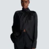 Drapierte Seidenbluse Drapierte Seidenbluse