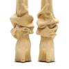 Drapierte Wildleder-Keilabsatz-Stiefeletten