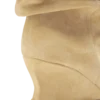 Drapierte Wildleder-Keilabsatz-Stiefeletten