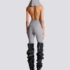 Drapierter Body mit Kapuze Drapierter Body mit Kapuze