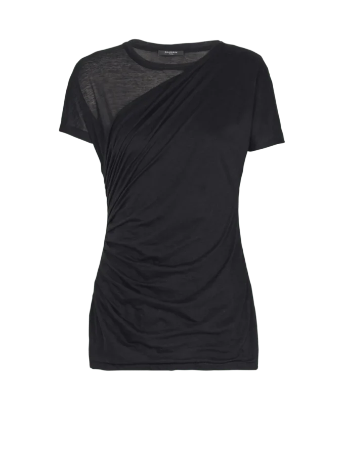 Drapiertes T-Shirt Drapiertes T-Shirt