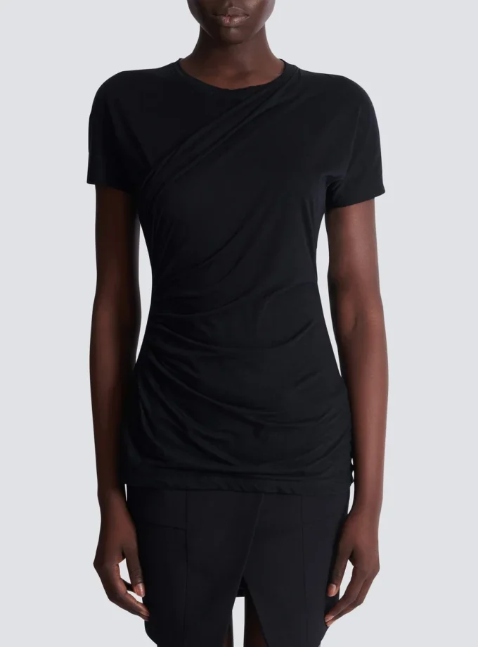 Drapiertes T-Shirt Drapiertes T-Shirt