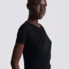 Drapiertes T-Shirt Drapiertes T-Shirt