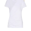 Drapiertes T-Shirt mit Knöpfen Drapiertes T-Shirt mit Knöpfen